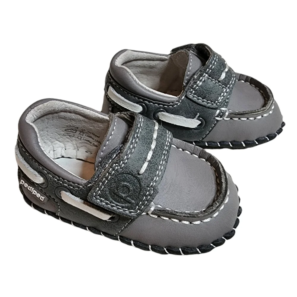 Pediped Grey Baby Shoes Size 0-6 Months